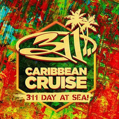 Massive open-air main deck stage concert under the stars on a Sixthman music cruise charter