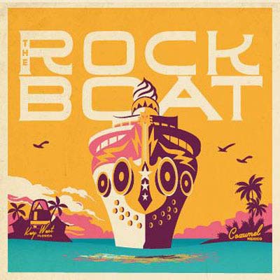 Massive open-air main deck stage concert under the stars on a Sixthman music cruise charter
